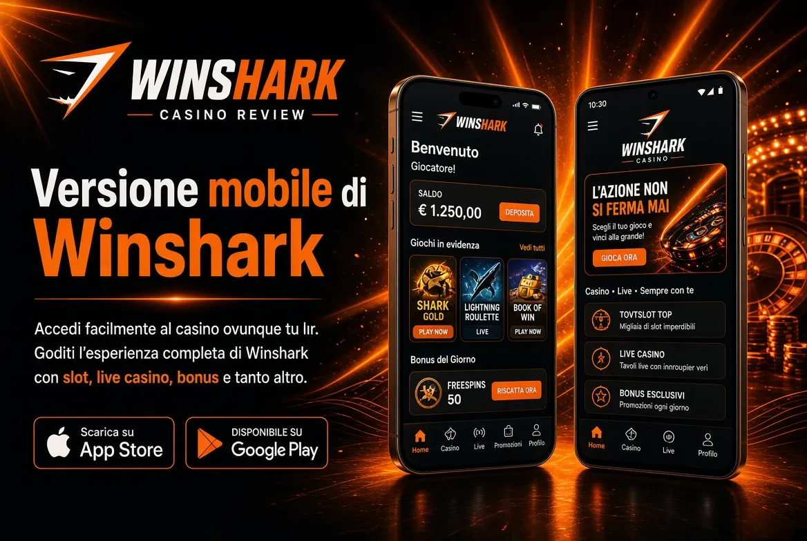 Winshark Casino Versione mobile
